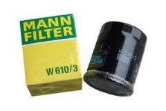 Фильтр масляный W610 для CITROEN C4 AIRCROSS 1.8 HDi 150 2012-, код двигателя 4N13, V см3 1798, кВт 110, л.с. 150, Дизель, MANN-FILTER W6103